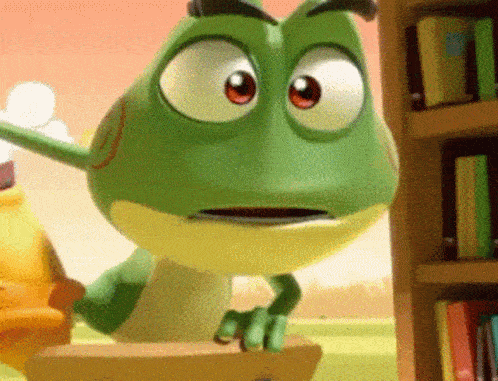 Kaeloo is a fun loving frog full of brightness and sunshine. She is the keeper of smiley land. But watch out bc when he gets angry he turns into a strong and fearsome toad named bad kaeloo. Saying she’s emotionally unstable it putting it lightly.